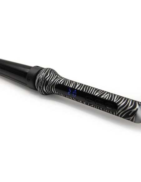 RIZADOR GLAMOUR WAND ZEBRA SILVER SOFT TOUCH