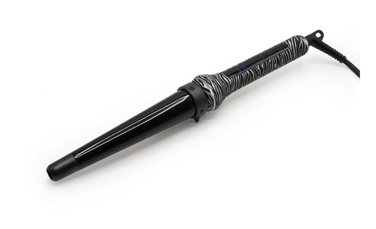 RIZADOR GLAMOUR WAND ZEBRA SILVER SOFT TOUCH