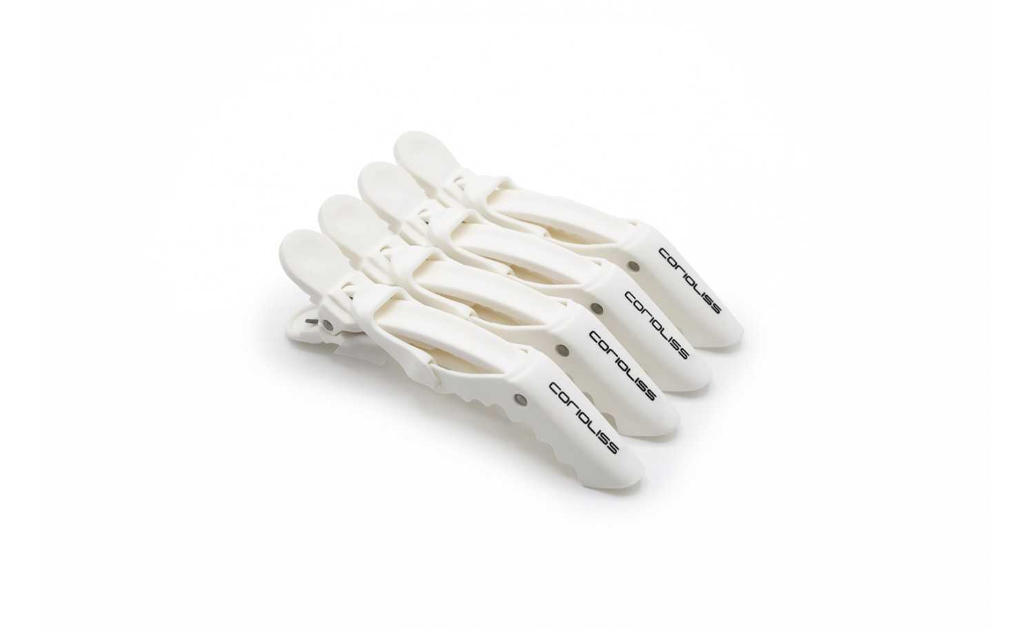 PINZAS CORIOLISS CROC HAIR CLIPS PROFESIONAL WHITE
