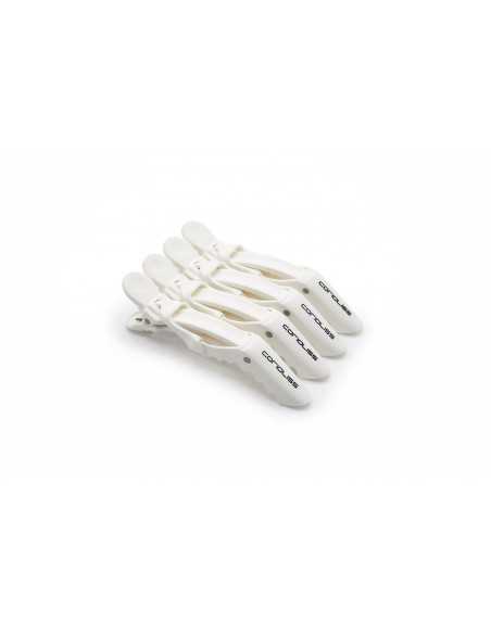 PINZAS CORIOLISS CROC HAIR CLIPS PROFESIONAL WHITE