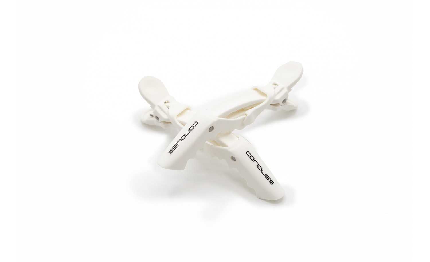 PINZAS CORIOLISS CROC HAIR CLIPS PROFESIONAL WHITE 2
